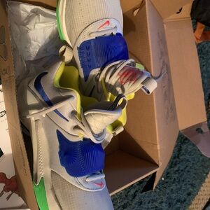 Nike Gray and Blue Athletic Shoes